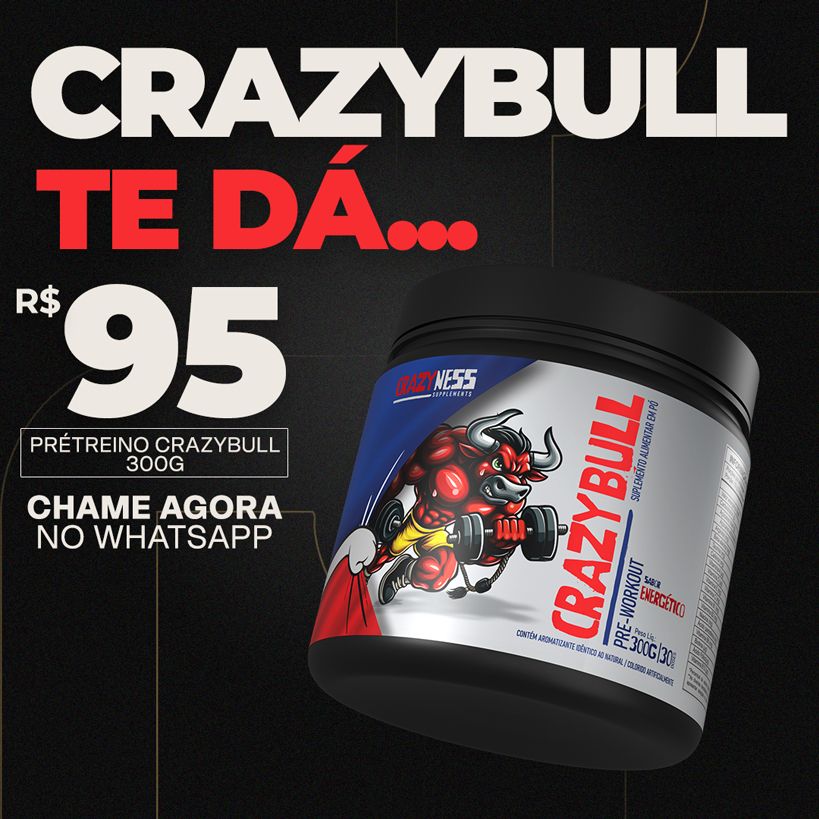 CrazyBull Pré-treino 300g — pré-treino Votuporanga