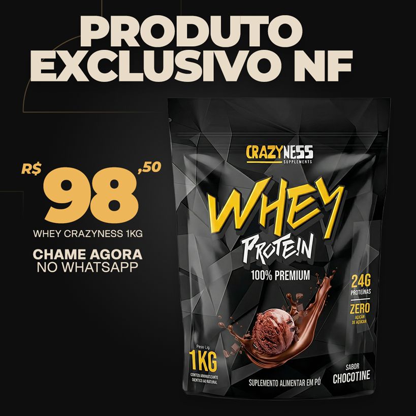 Whey Crazyness 1kg — whey protein Votuporanga