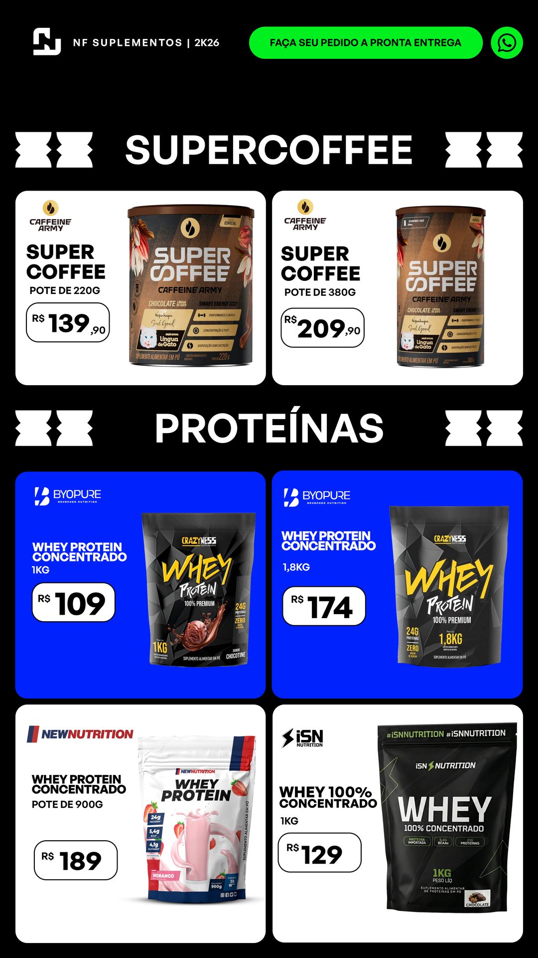 SuperCoffee e Proteínas